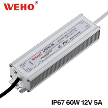 Waterproof IP67 60W Switch Power Supply 12V with Ce/RoHS